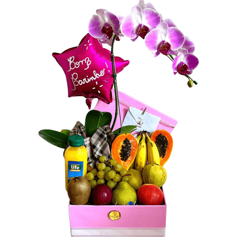Caixa Box Frutas e orquídeas