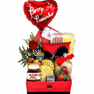 Cesta Box Café Rosas Amor te Amo